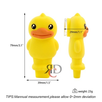 SILICONE HAND PIPE DUCK SP259 1CT